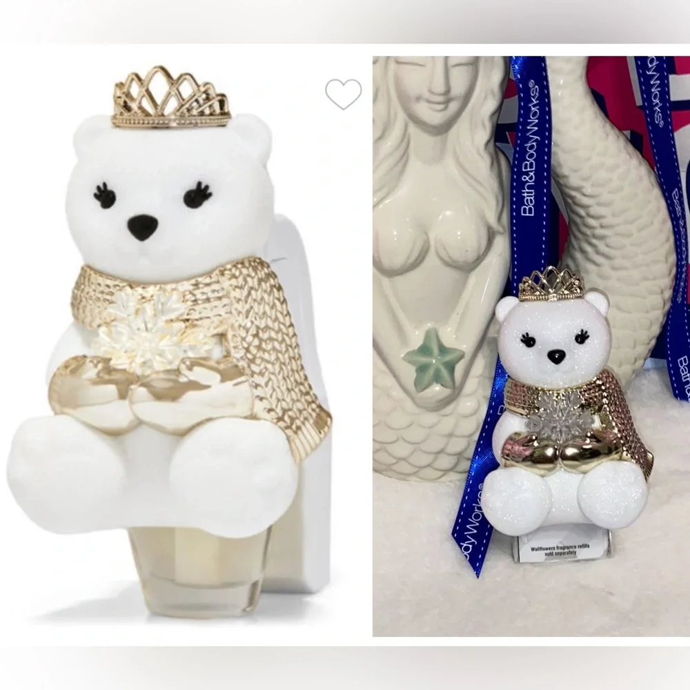 BATH AND BODY WORKS ROYAL HOLIDAY POLAR BEAR WALLFLOWER FRAGRANCE PLUG 🐻‍❄️